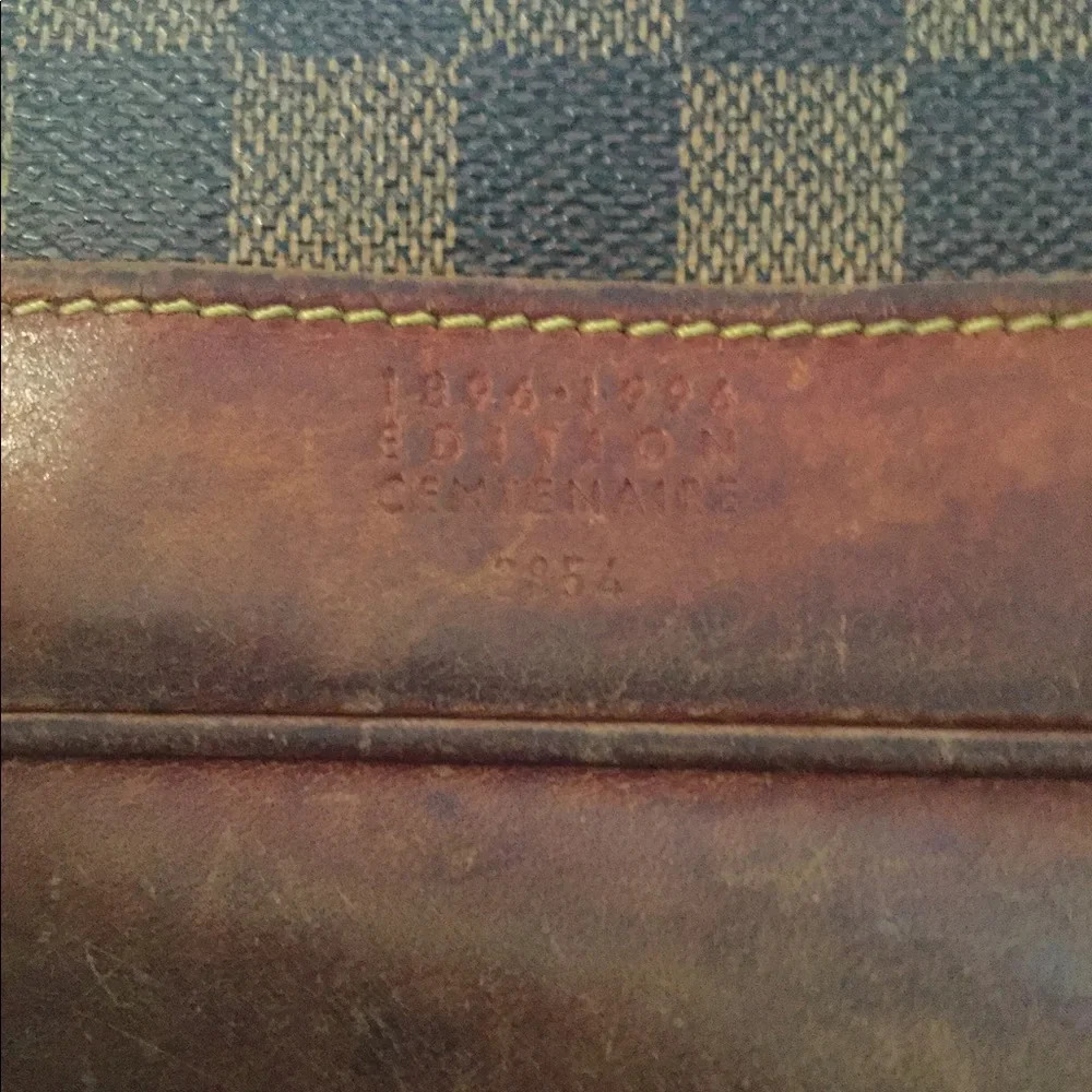 Louis Vuitton Damier Centenaire Vintage Leather Backpack Purse Bag Handbag Y2K - Picture 9 of 14